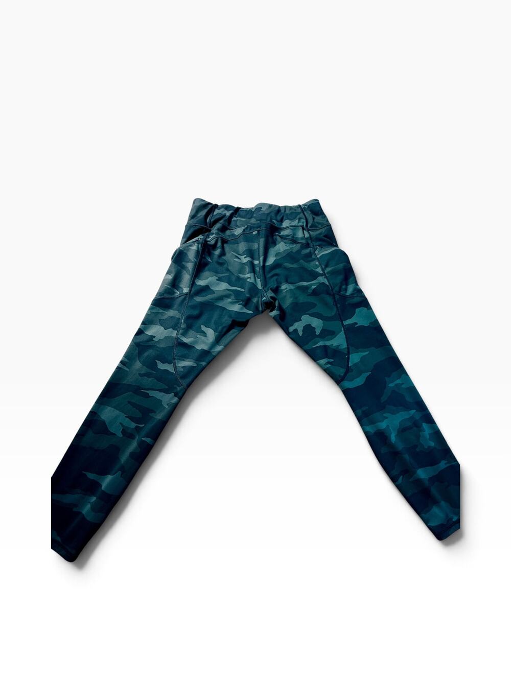Athleta Camo Contender 7/8 Tight Leggings Women’s L Gray Black PowerLift
